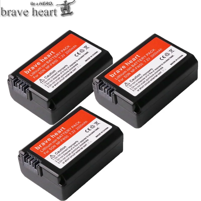 3battery NP-FW50 USB двойное зарядное устройство+ 4x NP FW50 батареи для sony NEX-5 NEX-7 SLT-A55 A33 A55 A37 A3000 A5000 A5100 A6000 A6300 A7000 - Цвет: 3battery