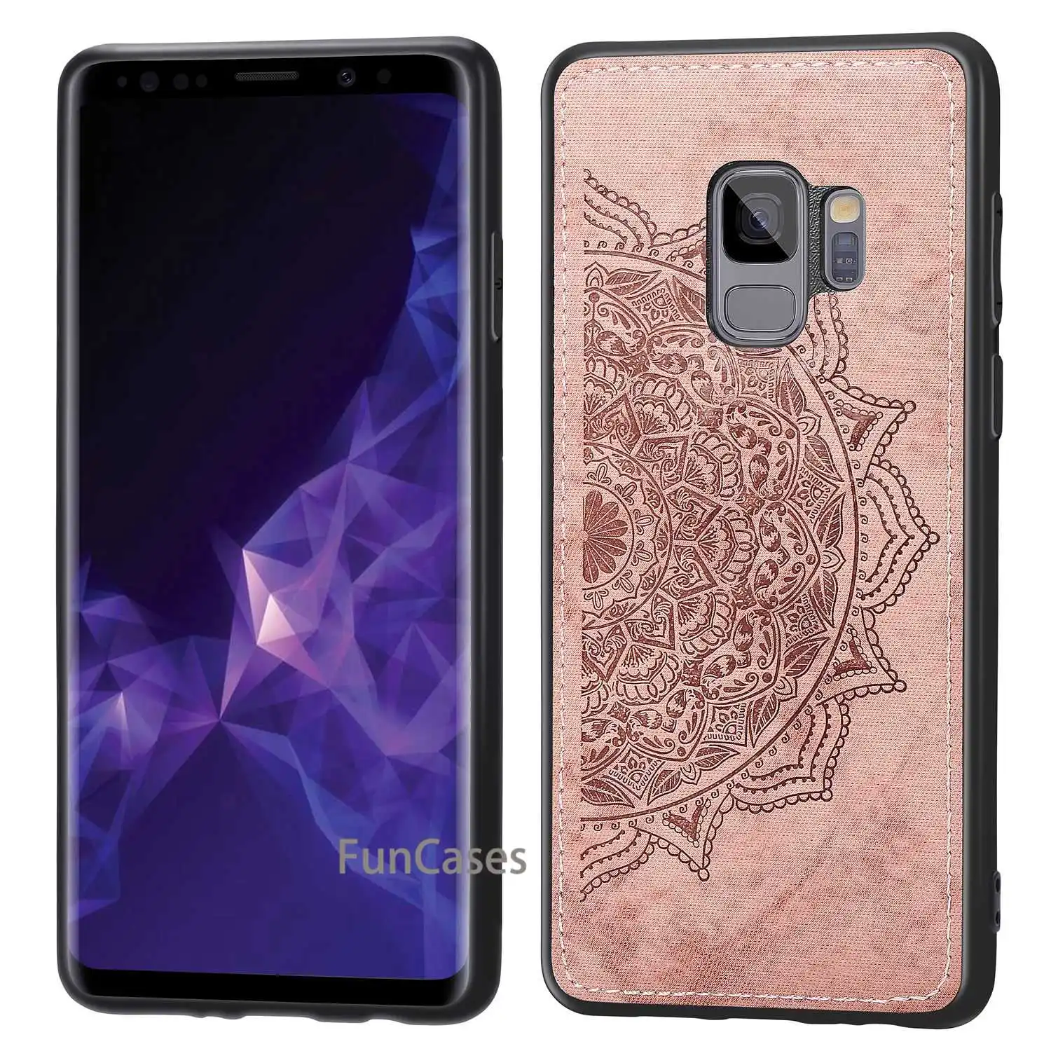 Фото Для samsung Galaxy S9 чехол тканевый Гибридный PU жесткая задняя панель из поликарбоната для samsung S9 Coque полная защита Мода 1 шт. №1
