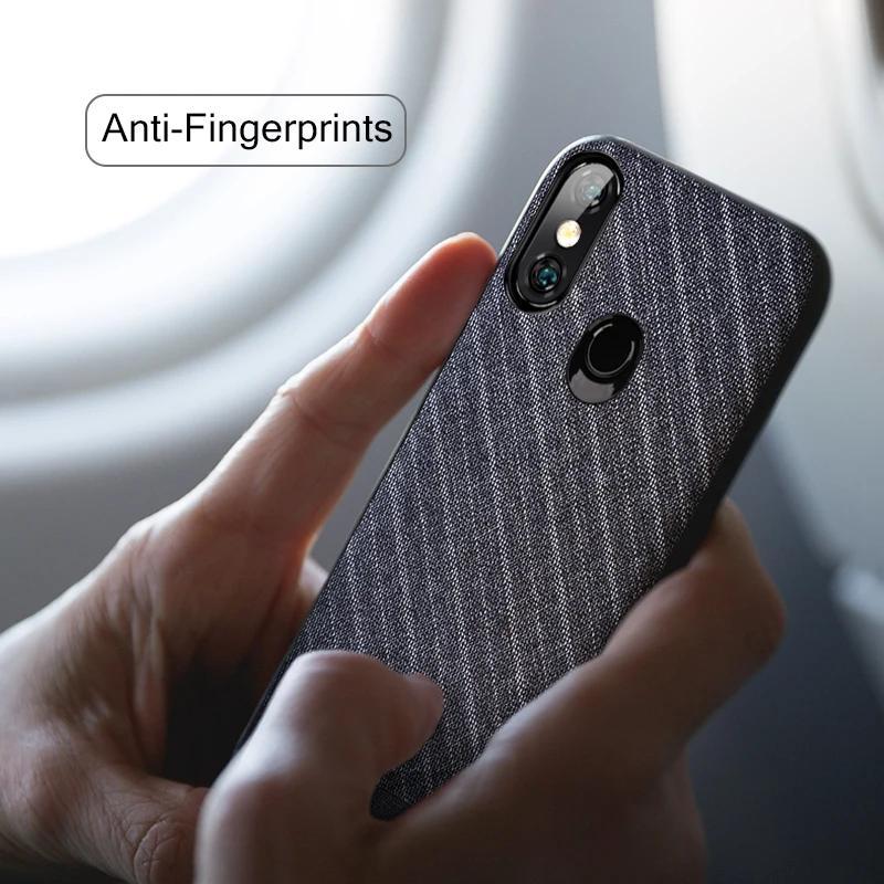 Чехол для Xiaomi Redmi Note 6 Pro чехол Mofi из ткани деловая ткань темно-ручная работа