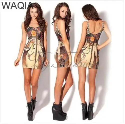 2014 new Promotions hot trendy cozy fashion women clothes thin summer print tank girl dress | Женская одежда