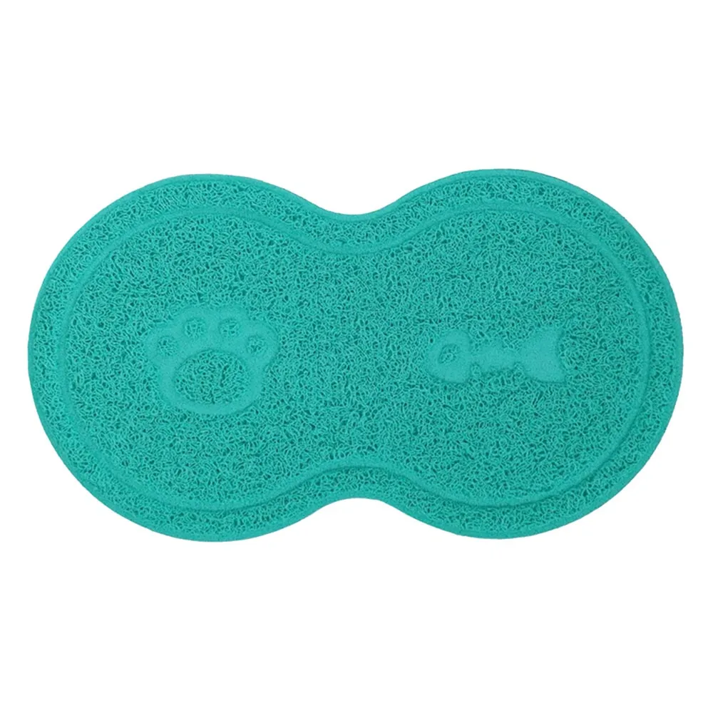 Lake Blue Собака, щенок, чистящая миска для кормления, миска, настольные коврики, легко чистящие, для домашних животных, маленькая подушечка, коврик для кошачьего туалета, принадлежности для домашних животных - Цвет: Lake Blue