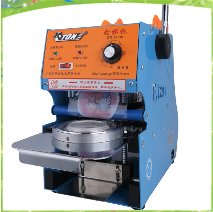 

free shipping electric automatic plastic cup sealing machine commercial cup sealing machine for sale