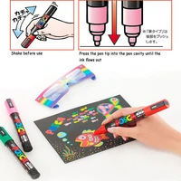 mitsubishi uni posca pc 1m marker extra fine bullet tip 0 7mm water resistance paint writing pen for advertisingposterpopcd