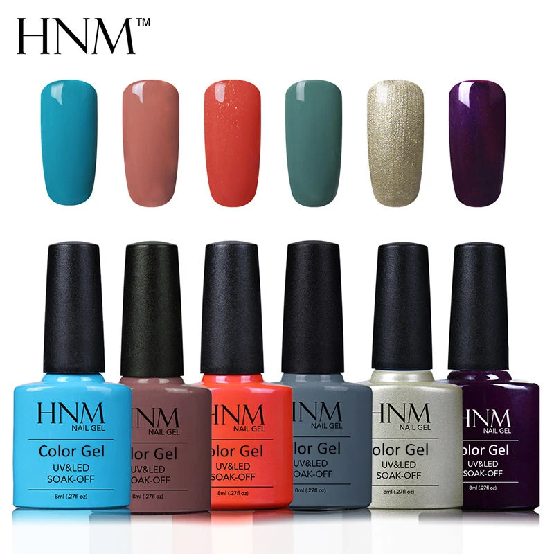 HNM 8 мл УФ гель для ногтей легко био Гели Soak Off Гель лак праймер семиперманентный