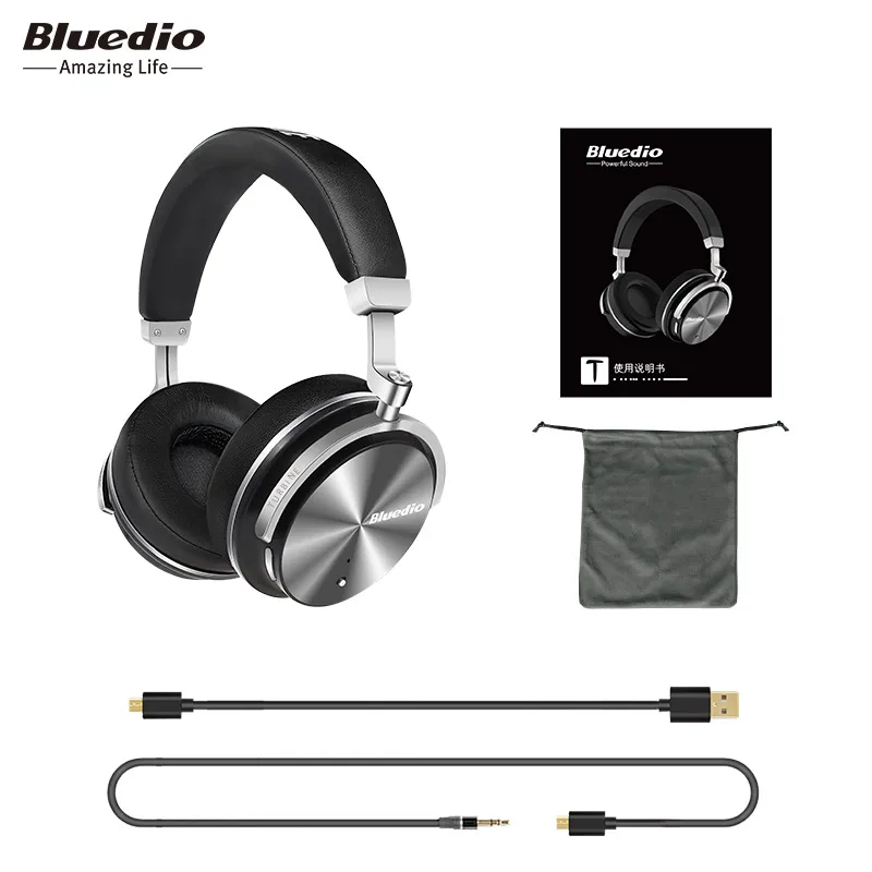 Bluetooth колонки Bluedio T4S активное шумоподавление беспроводные наушники беспроводная