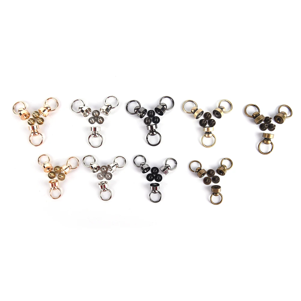 10 шт./лот багажная сумка Пряжка щипцы защелкивающийся крюк кольцо с винтами для DIY