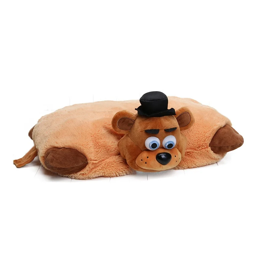 brown Five Nights At Freddy's Toy 43 см* 30 см FNAF Подушка мангл Фокси Бонни и Чика Золотой Фредди Fazbear плюшевые игрушки подушка juguetes - Цвет: brown