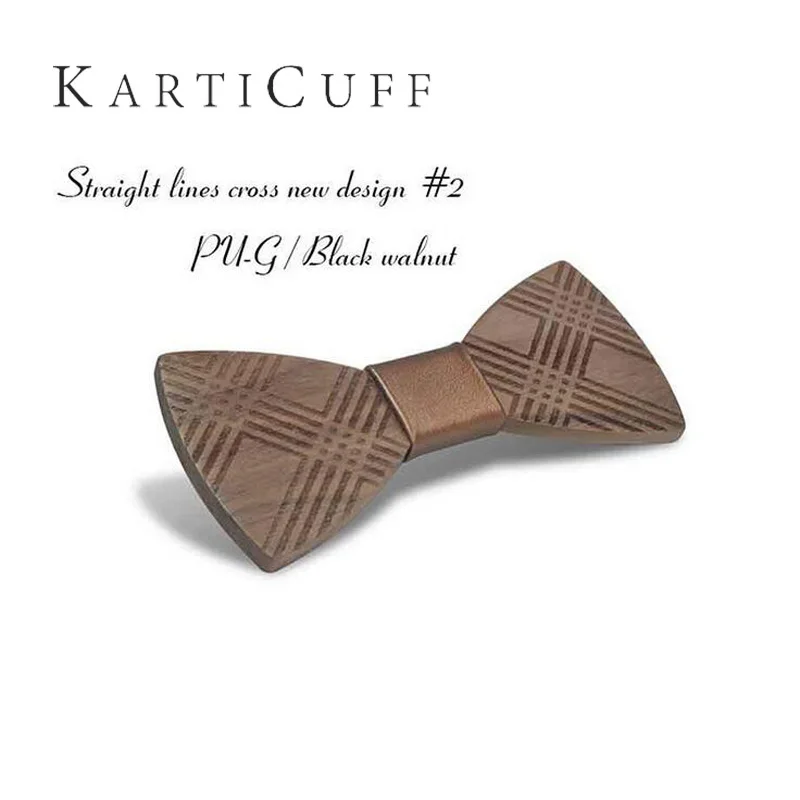 Индивидуальные Твердая Древесина Галстук Бабочку Ручной Жених Свадьба