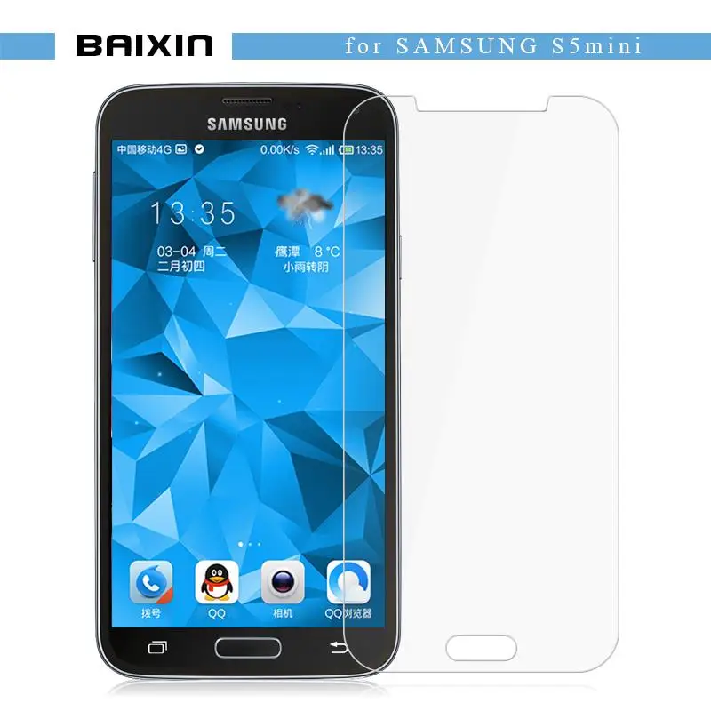 Baixin Защита экрана для Samsung Galaxy S5 мини закаленное стекло HD 9H S5mini G800 стеклянная
