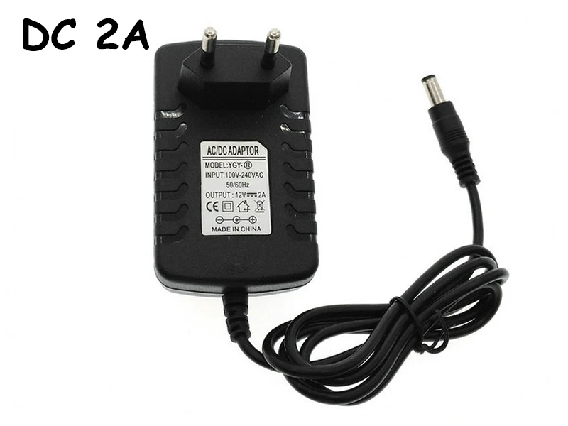 12 V 2A адаптер переменного тока 100 240 преобразователя DC блок питания ЕС вилка 5 5mm для