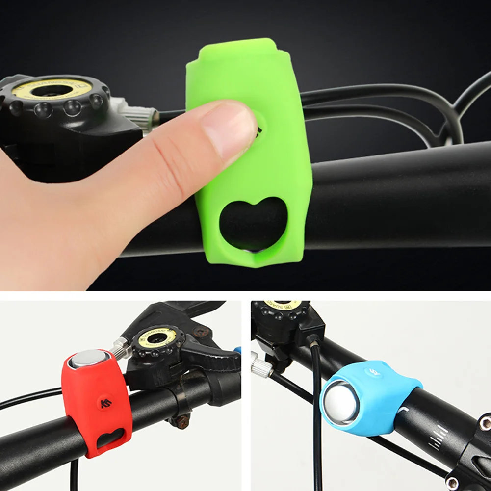 120 дБ Электрический гудок на велосипед сигнализация колокольчики безопасности Велоспорт колокольчик силикагель кольцо аксессуары для велосипеда
