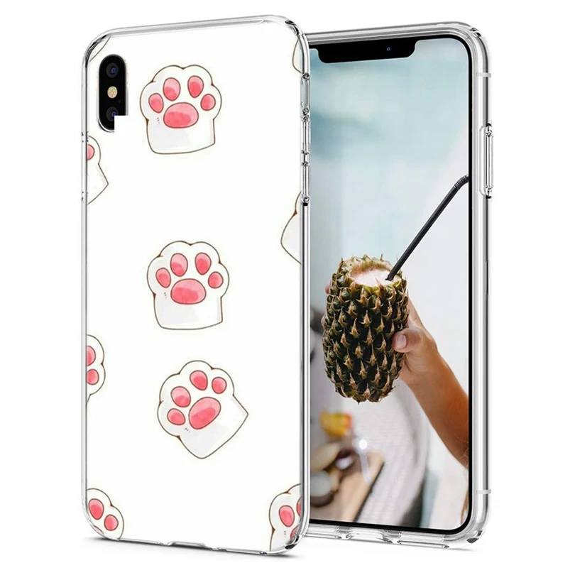 Чехол для iPhone 7 8 Plus 6 S/6 мягкий чехол из ТПУ дизайн Звездный горошек X XS XR Max задняя