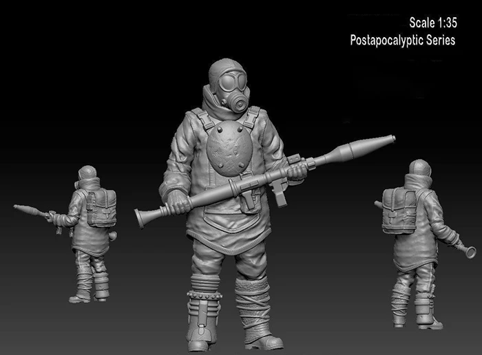 

1/35 APOCALITTICO GUARDIA Modellino di soldier toy Resin Model Miniature Kit unassembly Unpainted