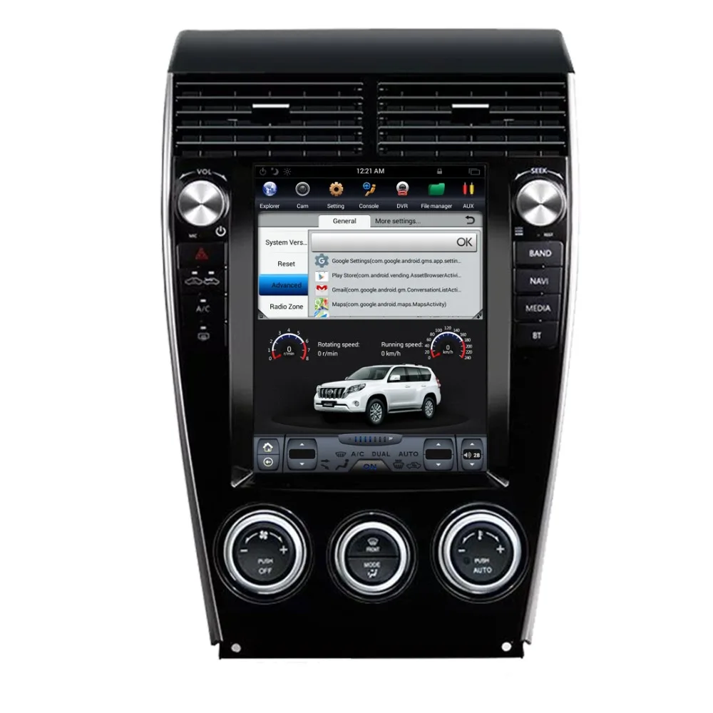 10,4 дюймов ips экран Android автомобильный gps-навигация, dvd-плеер для Mazda 6 2002- Tesl Стиль 2G+ 32G Зеркало Ссылка HD видео головное устройство