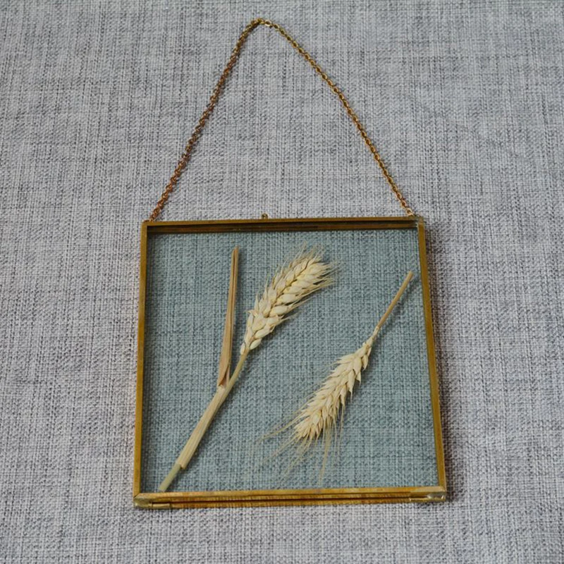 Античная латунная подвесная стеклянная металлическая фоторамка для портрета