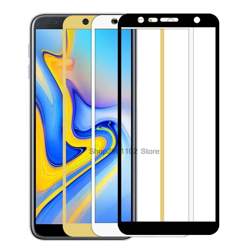 Полное покрытие для samsung j6 plus 2018 защита экрана закаленное стекло galaxy j62018 j6plus 6j
