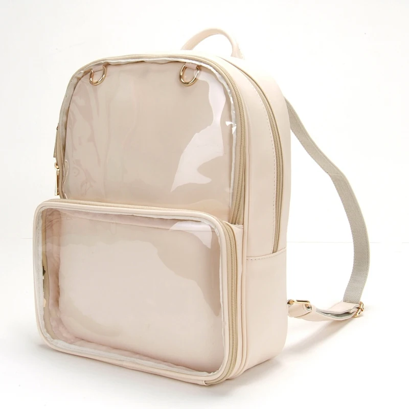 Kawaii прозрачная сумка, женский рюкзак, прекрасный Harajuku Itabag, женские рюкзаки, рюкзак для девочки-подростка, из искусственной кожи, водонепроницаемый