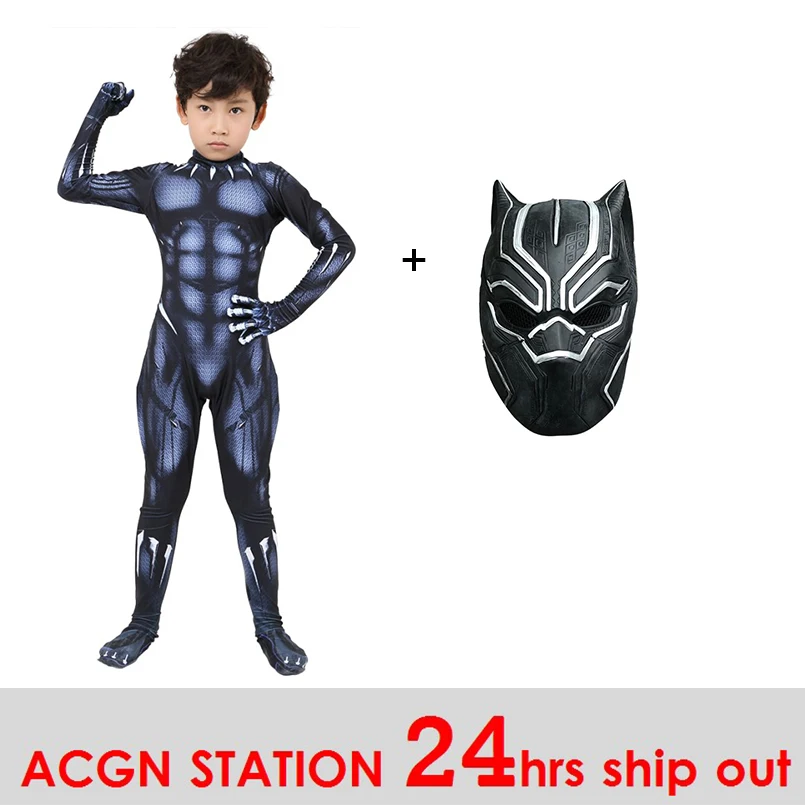 

kid costumes for boy T'Challa cosplay costume kid Black Panther Costume Halloween Costume inspired by Marvel Comics holiday wear