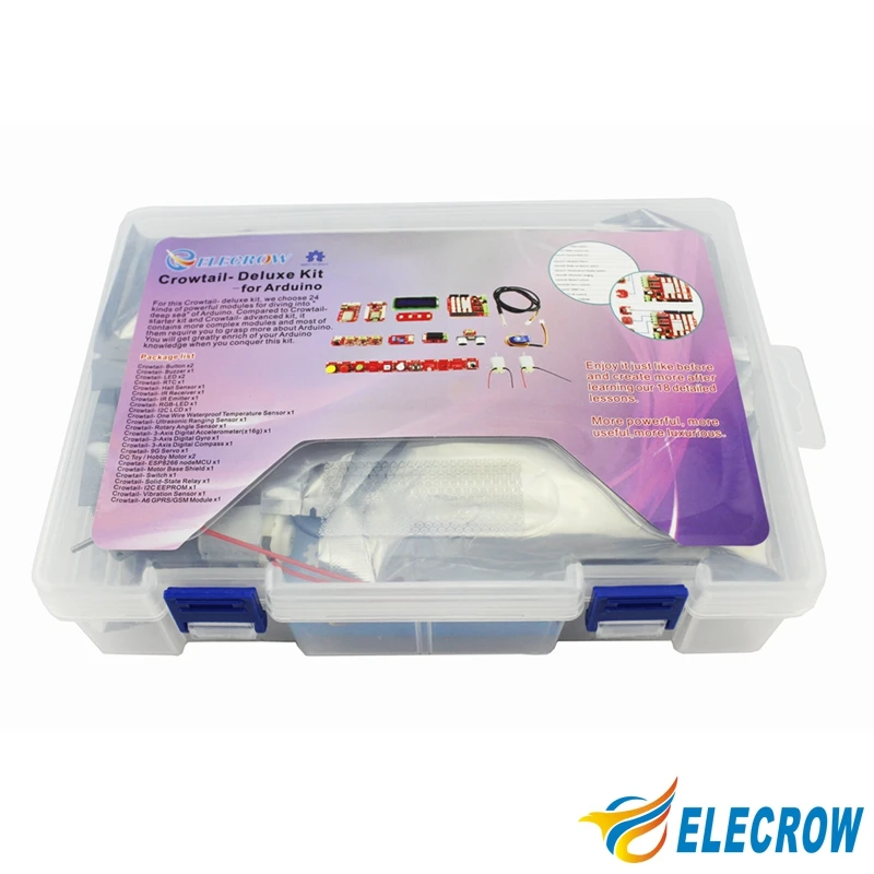 Elecrow Crowtail Deluxe Kit для Arduino Включая 27 шт. Модули DIY Бесплатная Доставка | Электронные