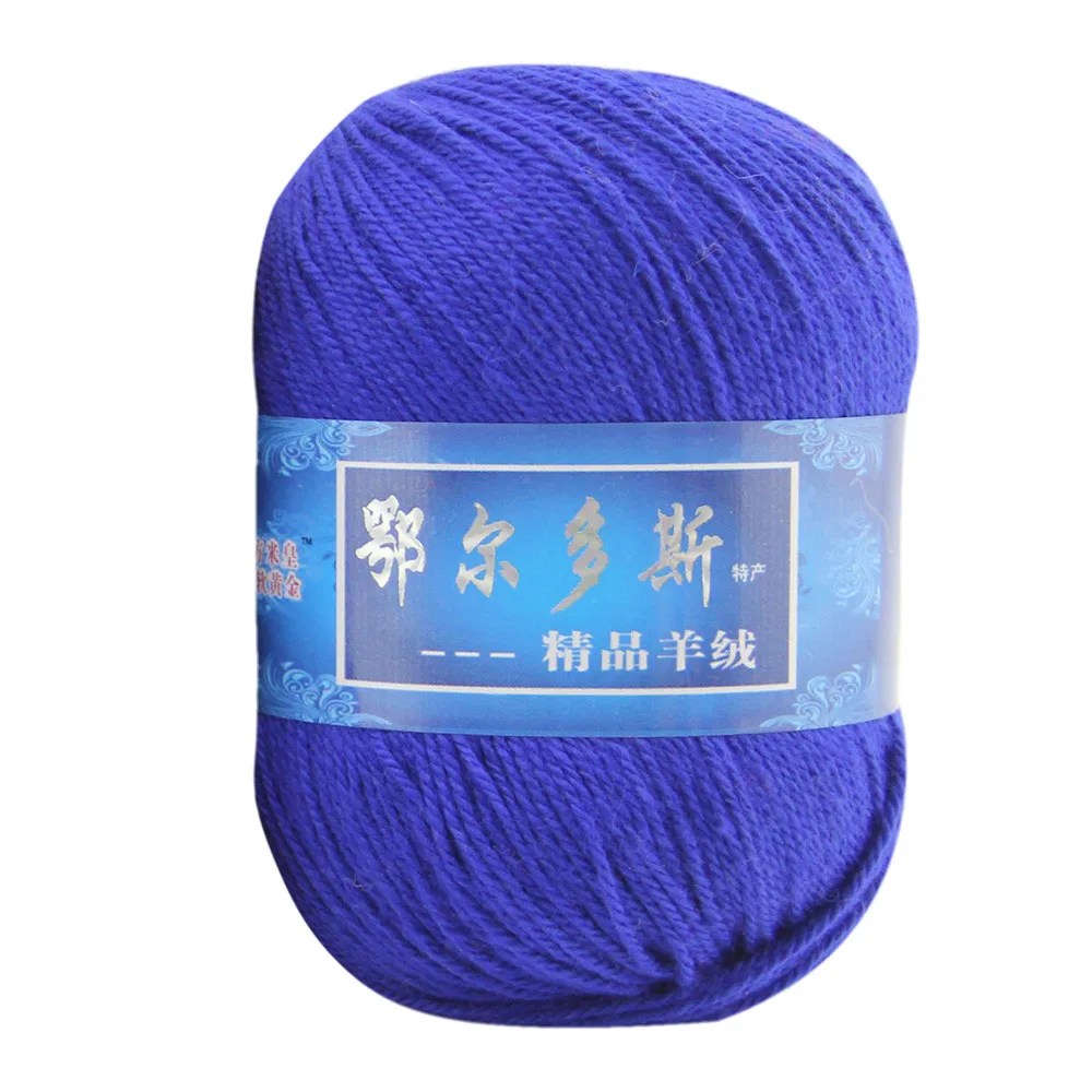 F 1pc Soft Cashmere Yarn Hand Mongolian Woolen DIY Weave Thread Cotton Yarn Fiber Yarn Hand Wool Crochet for DIY Sweater Scarf Hat - Цвет: F
