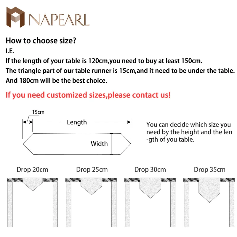 NAPEARL классический стиль экзотическое украшение стола модная настольная дорожка