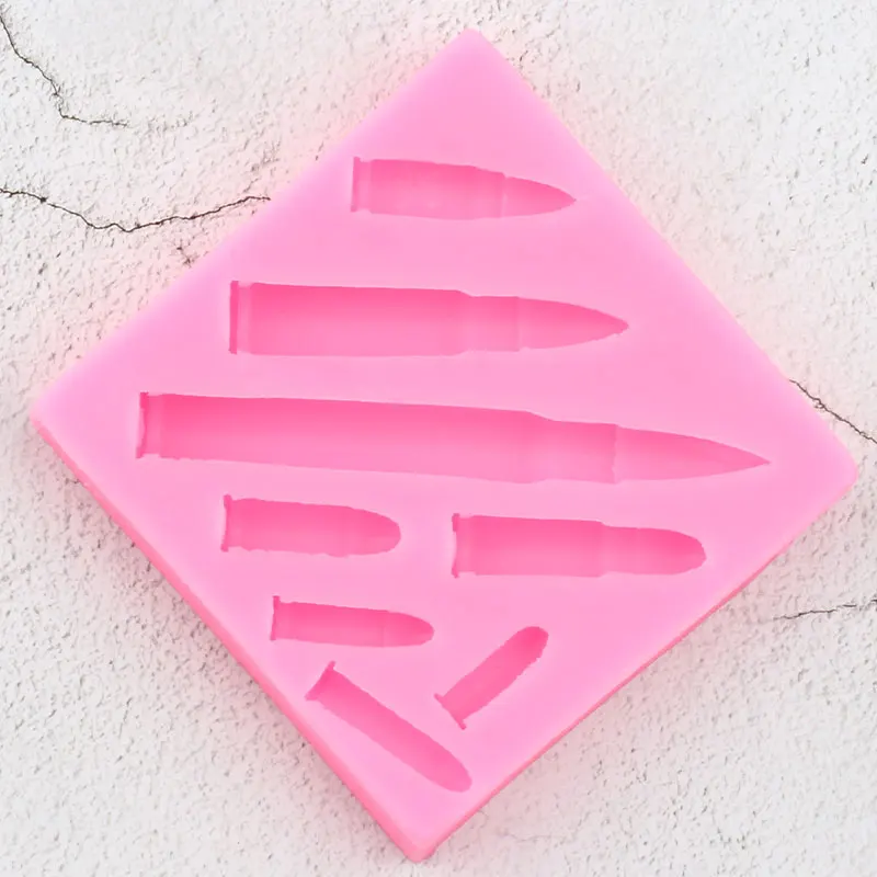 3D пули силиконовые формы DIY Sugarcraft праздничное украшение торта помадка плесень торт выпечки конфеты Fimo глина форма для шоколадной мастики