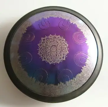 Byzanti UU барабан для D minor D major подвесной барабан 14 дюймов handpan или Roma стальной язык барабан с бесплатной сумкой - Цвет: Byzanti