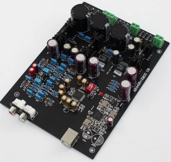 XMOS U8 + AK4495SEQ USB DAC декодер плата Op amp AD827 LT1963 3.3|xmos u8|op ampusb dac |