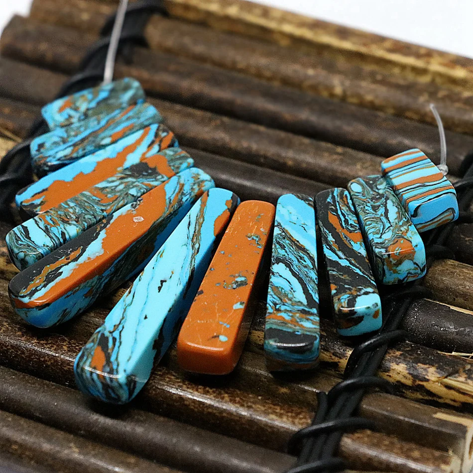 Розничная продажа Радужная фиолетовая синяя зеленая калаитовая подвеска