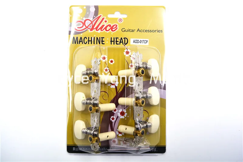 

Alice AOD-017CP Classical Guitar Tuning Pegs Tuners Machine Head Ivory Semicircle Pegs 3L+3R