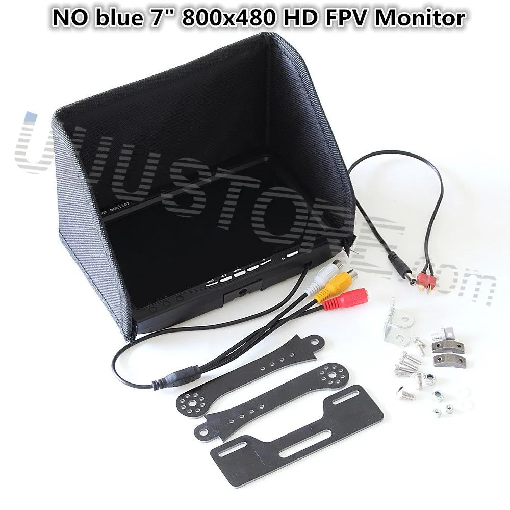 

Нет синего цвета 7 "FPV LCD цветной 800x480 FPV монитор видеоэкран для Rc мультикоптера DJI Phantom Ground Station QAV250