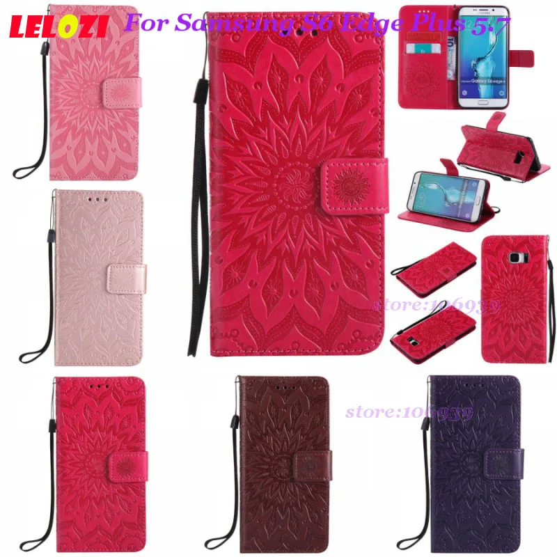 Lelozi кошелек Флип Ретро ТПУ Девушка Сумка Корпус для Samsung Galaxy galxy S6 Edge Plus 5.7 sm g928f