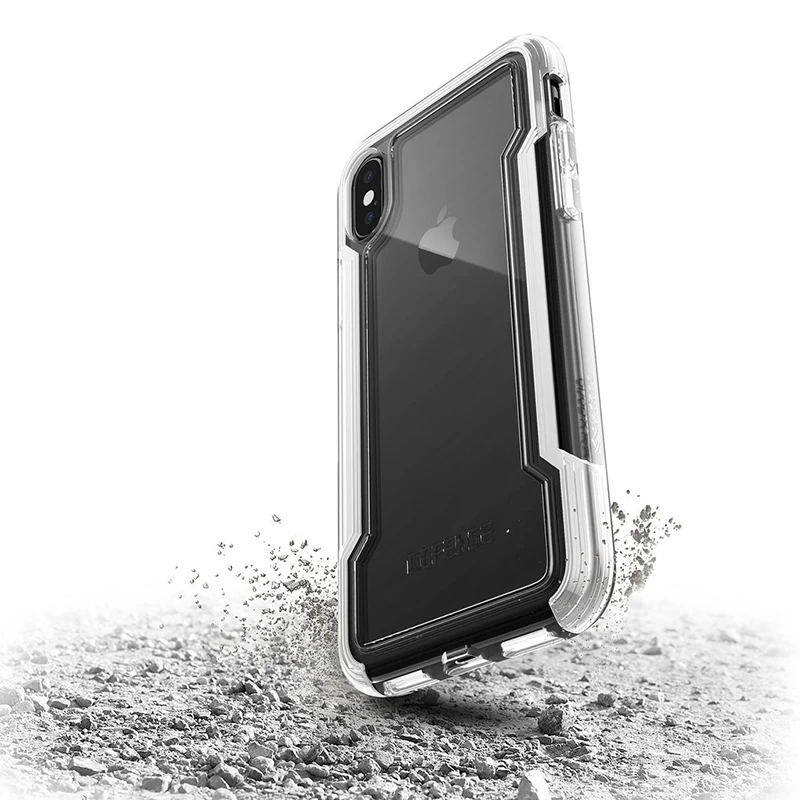 X-Doria Defense Прозрачный чехол для телефона iPhone XS X военный класс падение