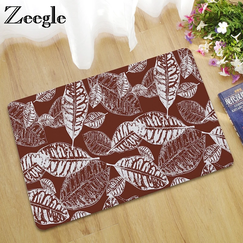 

Zeegle Rubber Entrance Mat Doormat Outdoor Anti-slip Bathroom Rug Kitchen Floor Mat Absorbent Mats In the Hallway Bedroom Carpet