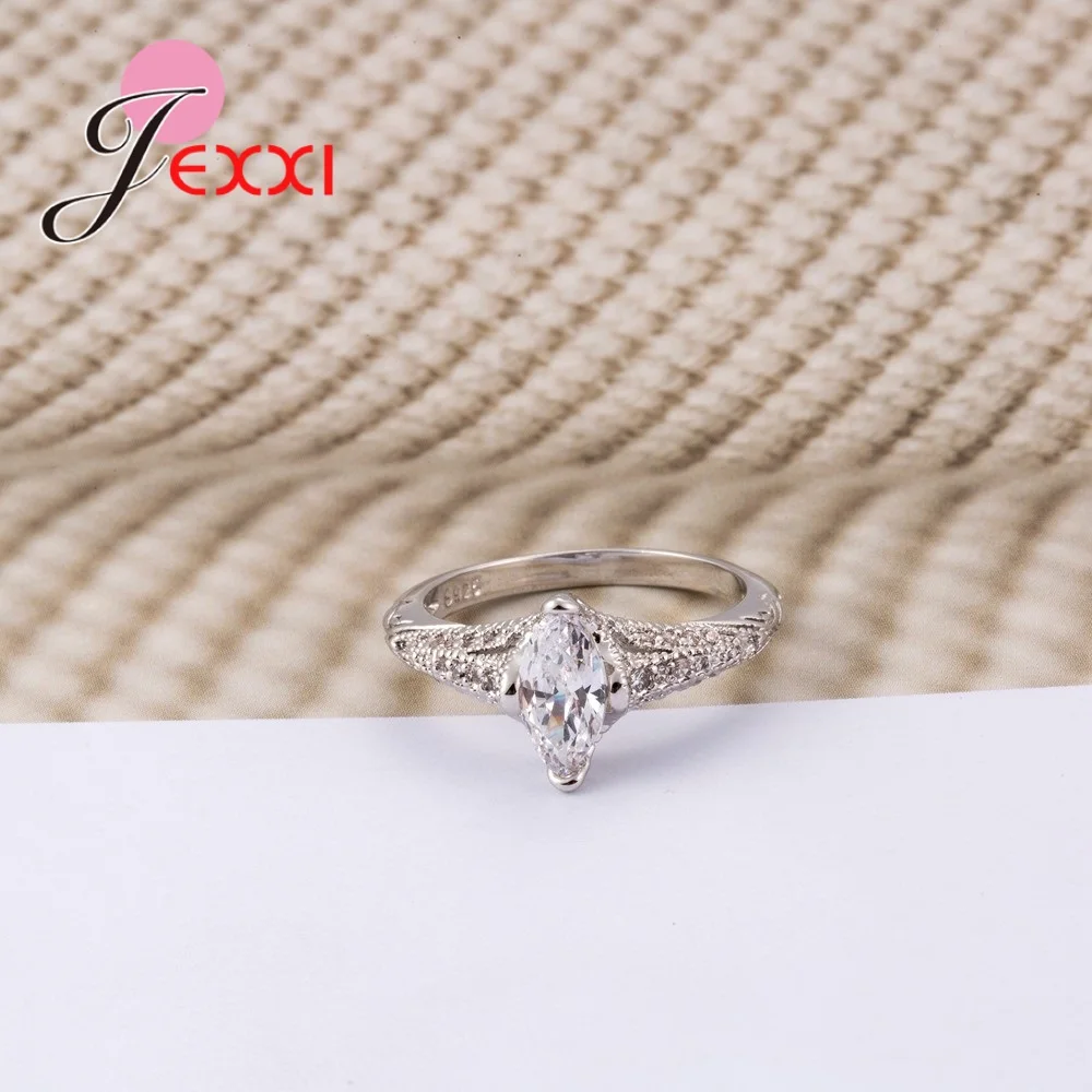 

Shinning Classic Cubic Zirconia 100% 925 Sterling Silver Great Rhinestone Rings Great Birthday Gifts Top Quality Jewelry