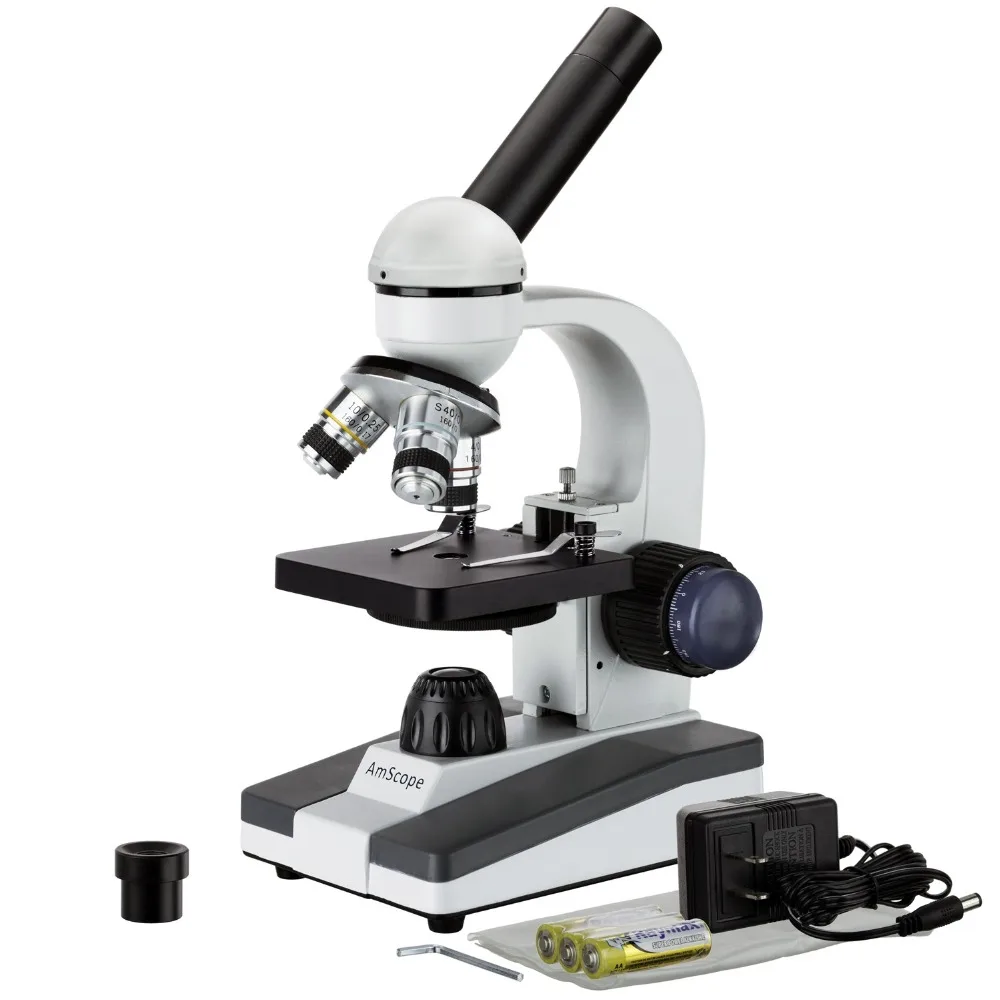 Amscope 40X 1000X полностью металлический оптический объектив составной Микроскоп