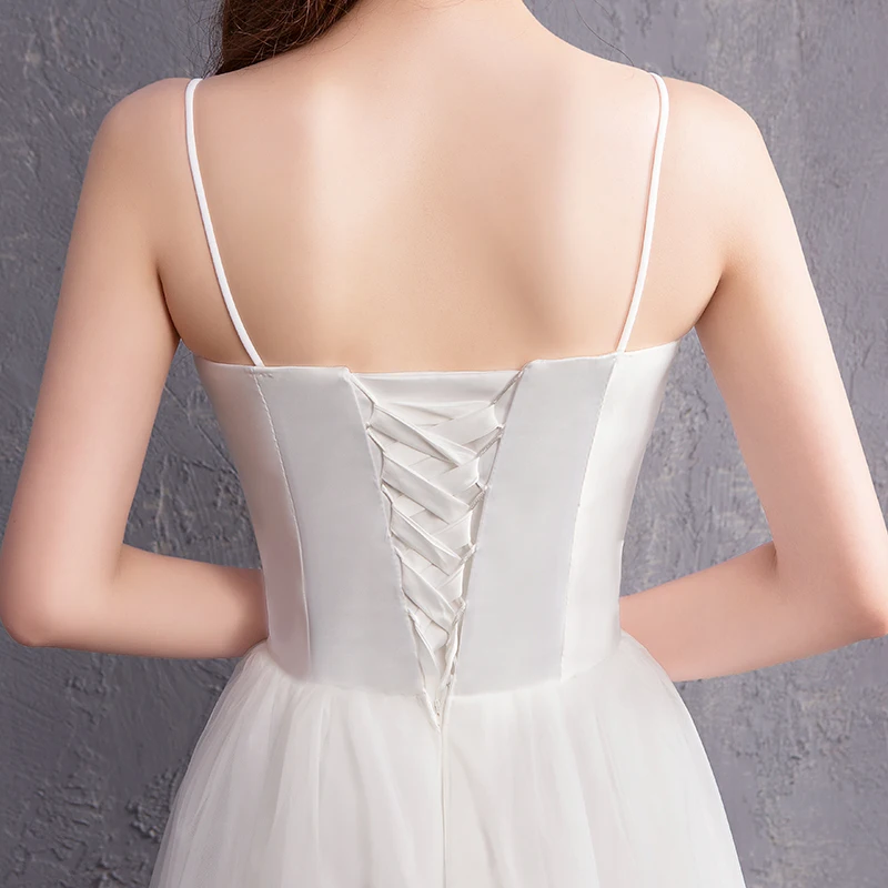 Ruthshen дорожное платье длиной до щиколотки Свадебные платья на бретелях Vestidos De Noiva