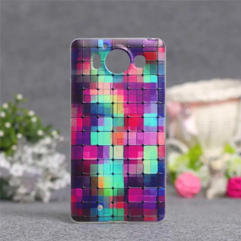 Роскошные Печати Чехол Для Microsoft Lumia 950 Кремния 3D Рисунок Мягкий ТПУ Nokia Case Коке|case