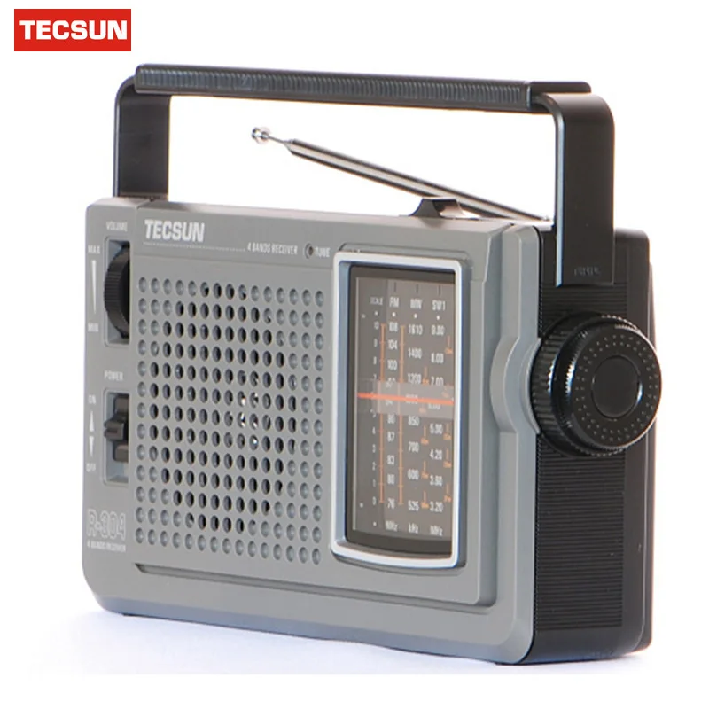 Оригинальный радиоприемник TECSUN Высокочувствительный FM радио MW/SW встроенный