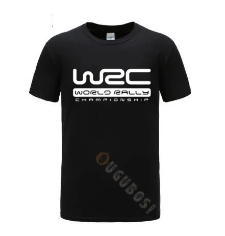 Футболка мужская с принтом логотипа wrc хлопковая рубашка круглым вырезом и