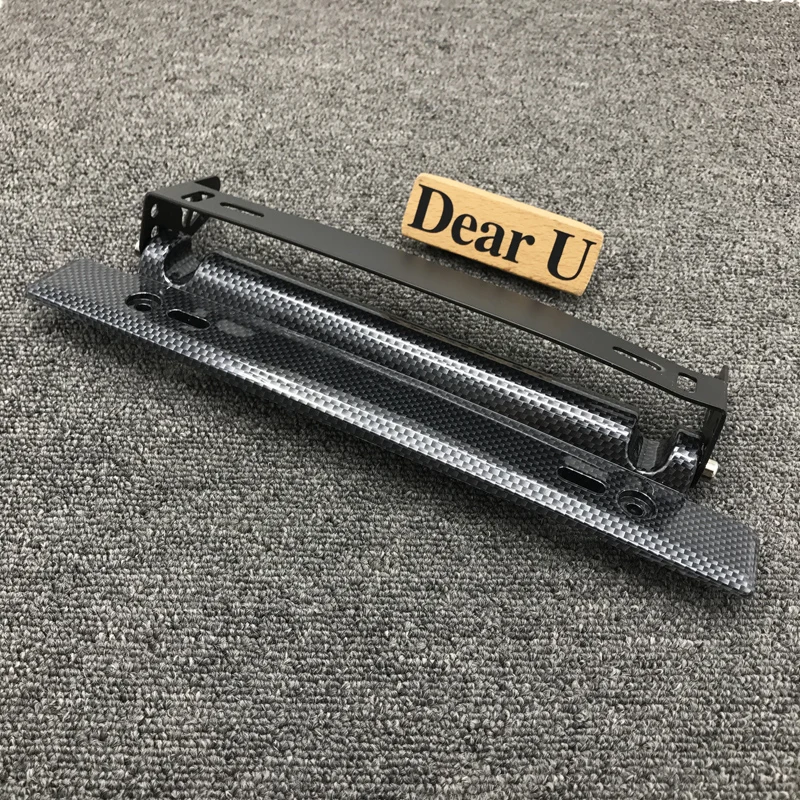 JEAZEA Universal Carbon Fiber Adjustable Number License Plate Frame Holder Bracket Hold Mount Relocator for VW Audi Ford | Автомобили и