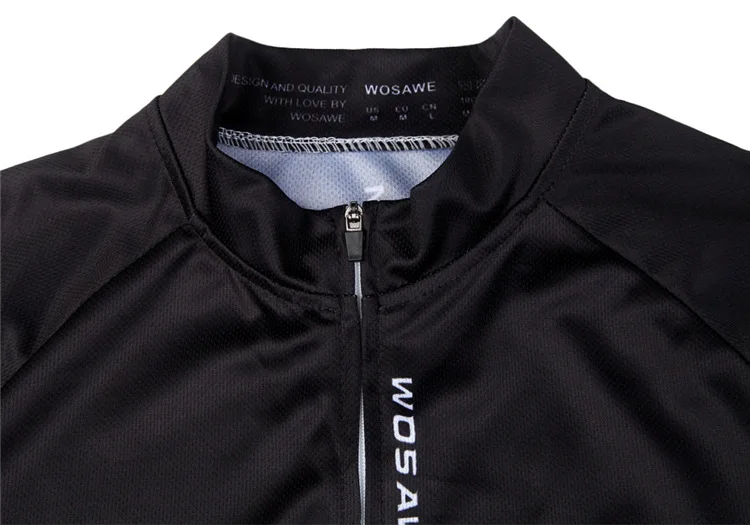 Мужская и женская велосипедная кофта WOSAWE осенняя с длинным рукавом одежда для