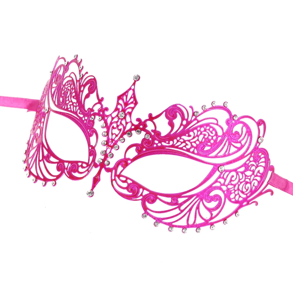 Кружевная маска с розовыми элегантными розами лазерная резка металлическая