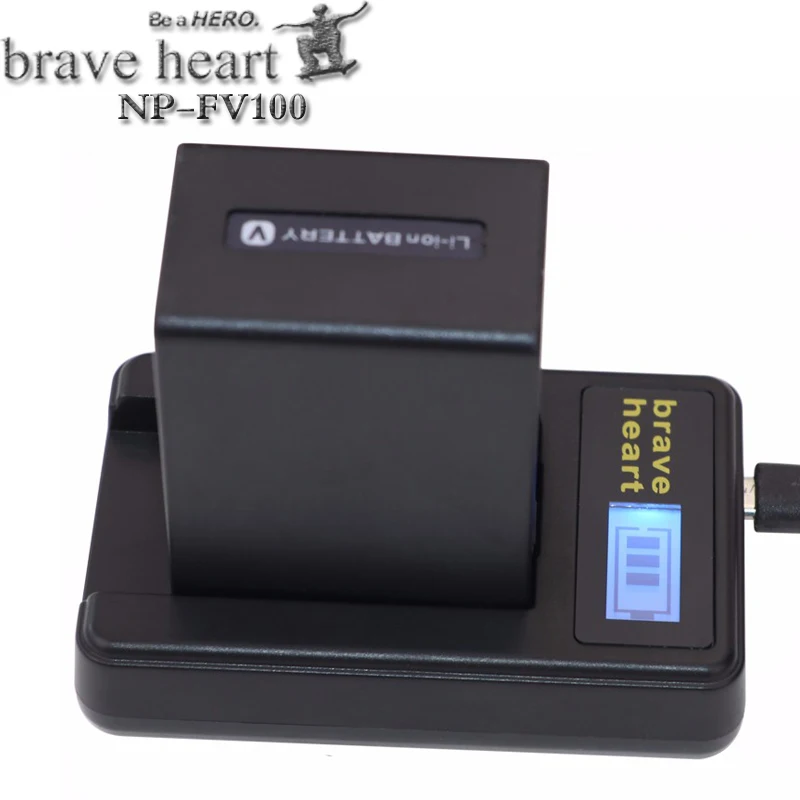 NP FV100 NPFV100 Камера Батарея + ЖК дисплей USB Зарядное устройство для SONY FV30 FV50 FV70 SX83E SX63E