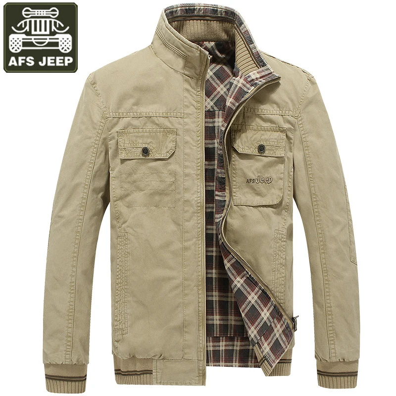 AFS JEEP, мужская куртка, ветровка, мужское пальто, Chaqueta Hombre, Двусторонняя одежда, Военная Повседневная Хлопковая мужская куртка, размер s, L-4XL, пальто