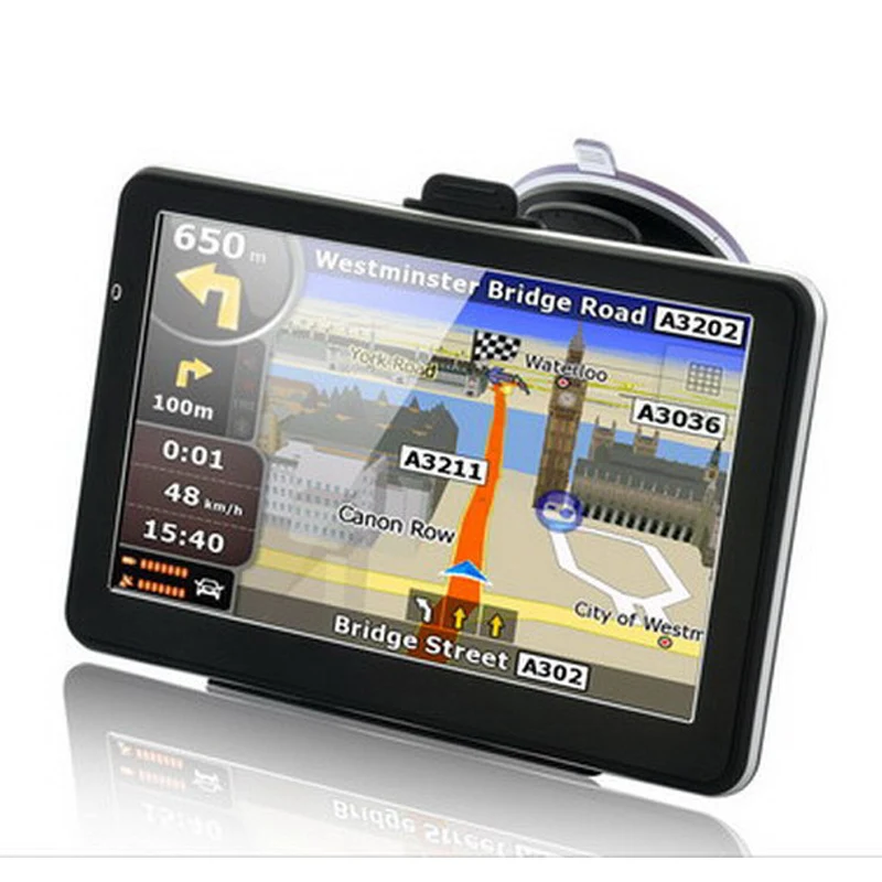 5 дюймов HD Автомобильный gps навигации обратный видео AV-IN FM/4 ГБ bluetooth AVin навигатор