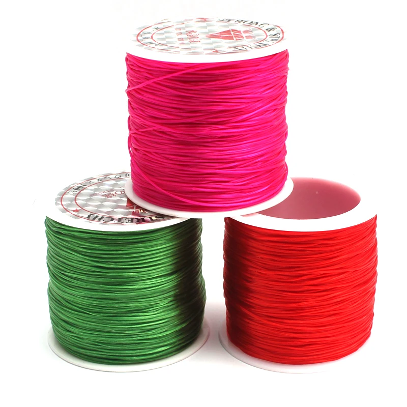 1 рулон/лот 0 6 мм эластичная нить круглая Хрустальная линия нейлоновый резиновый