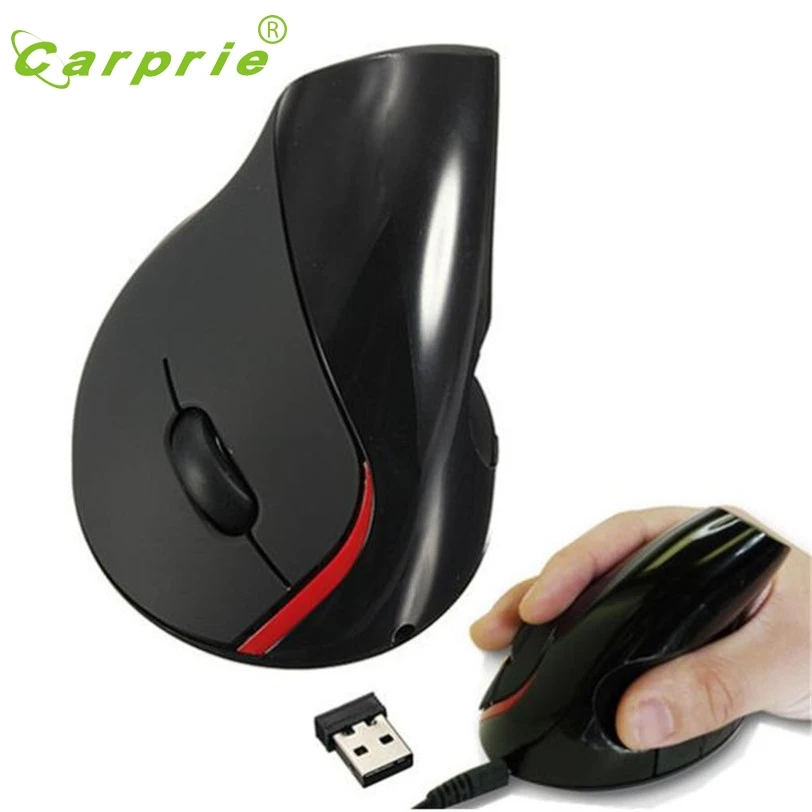 CARPRIE Вертикальная мышь 2,4 ГГц беспроводной эргономичный дизайн 2400 dpi USB мыши для ноутбука ПК 20J Прямая поставка
