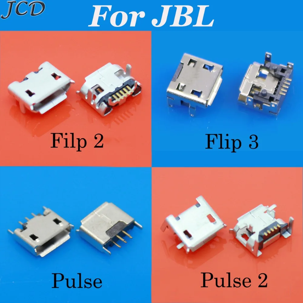 JCD 50 шт. для JBL FLIP 3 2 Pulse 2 Bluetooth динамик Micro USB разъем док-станция зарядное устройство разъем питания запасные части