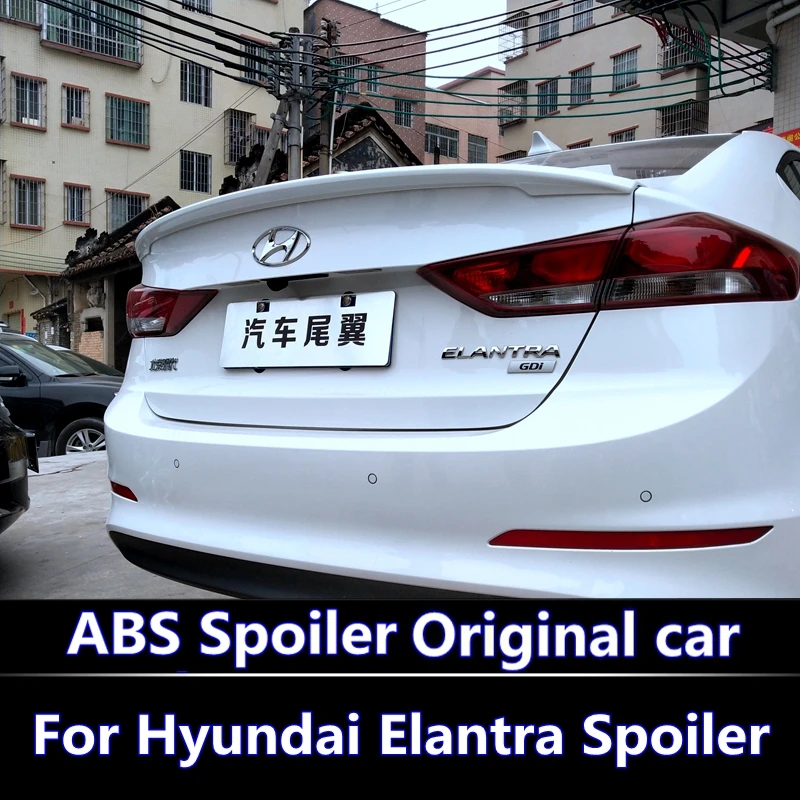 Спойлер для Hyundai Elantra 2016 2017 2018 автомобильное украшение в виде хвостового крыла